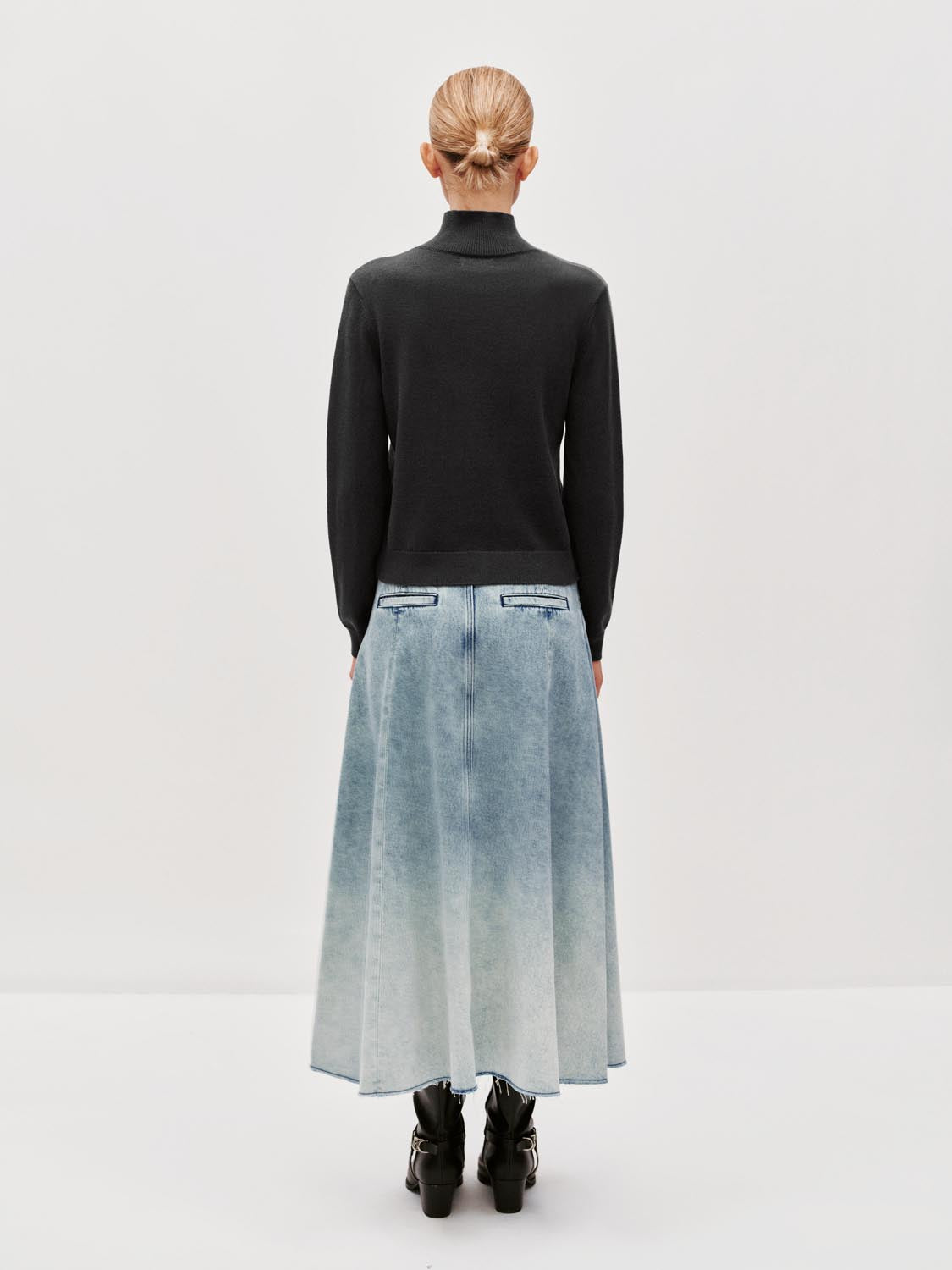 Denim Midi Skirts