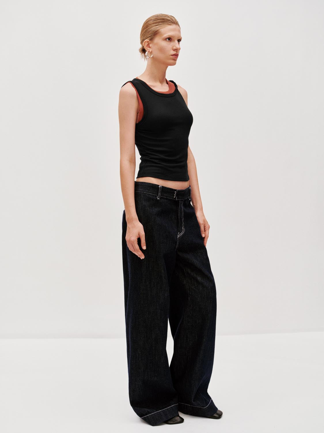 2 In 1 Contrast Vest Top