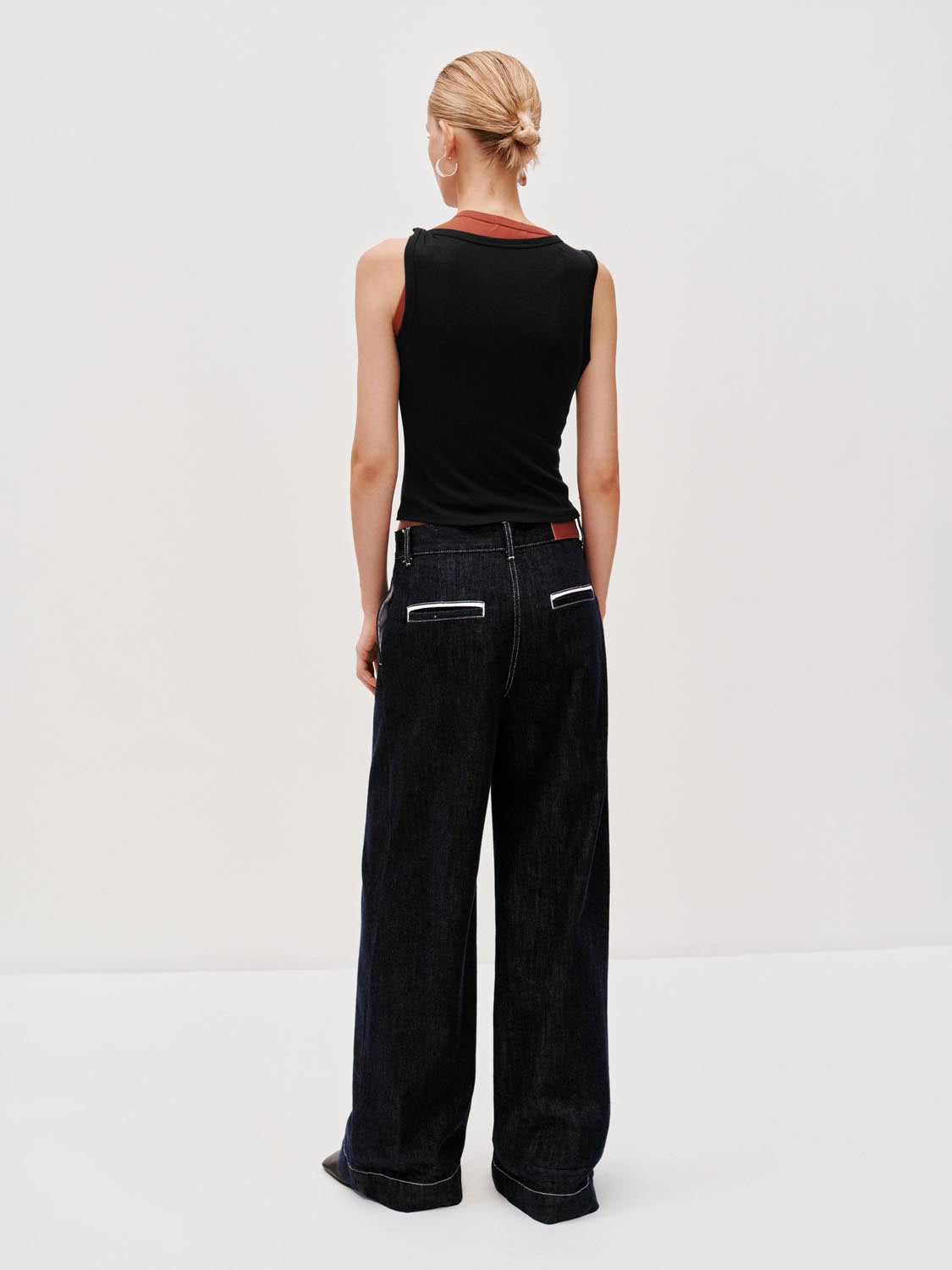 2 In 1 Contrast Vest Top