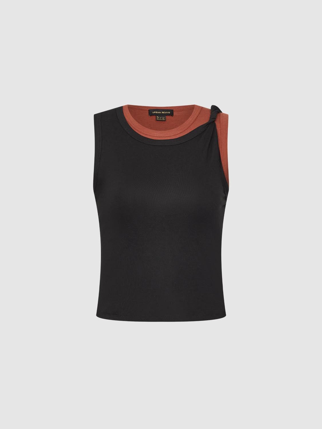2 In 1 Contrast Vest Top