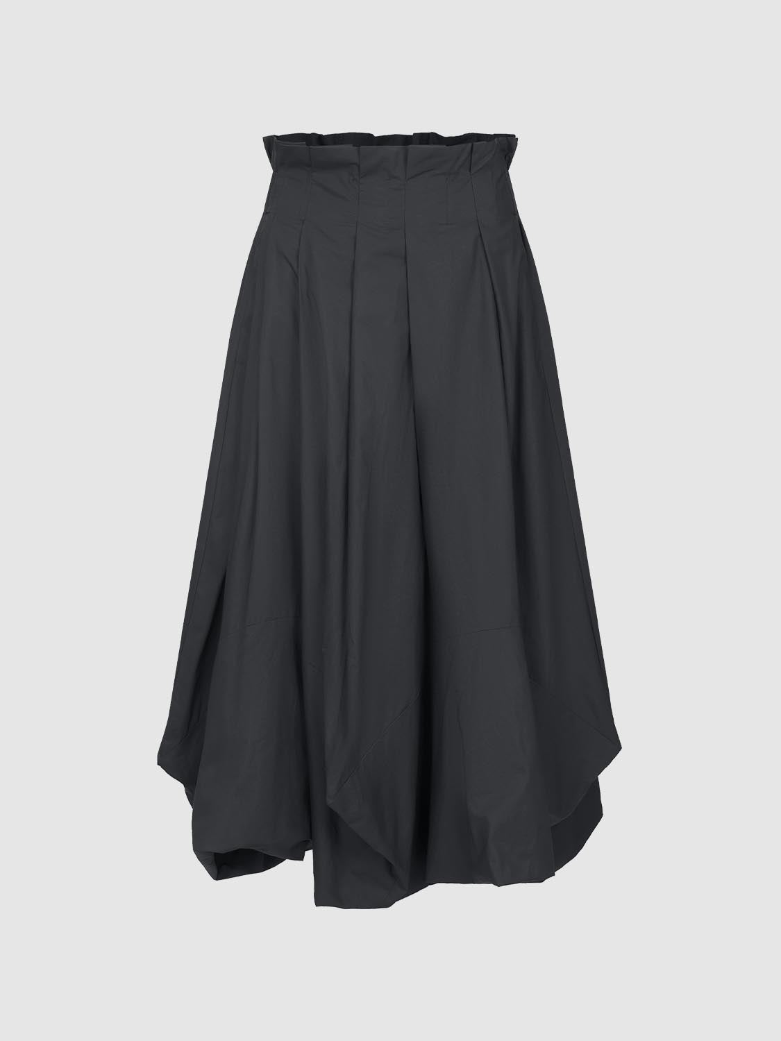 Frill Hem A-Line Midi Skirts