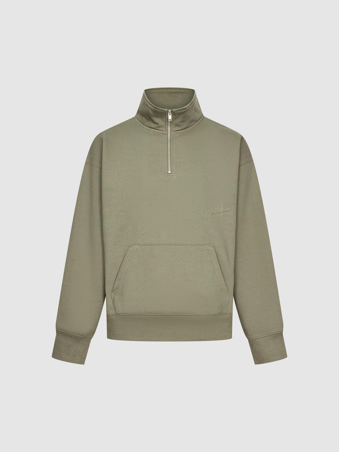 Half Zip High Neck Sweatshirts