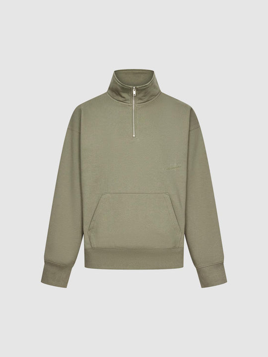 Half Zip High Neck Sweatshirts