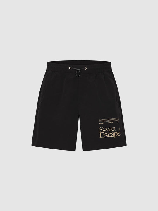 Printed Drawstring Thin Shorts