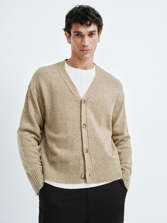 V-Neck Knitted Cardigans