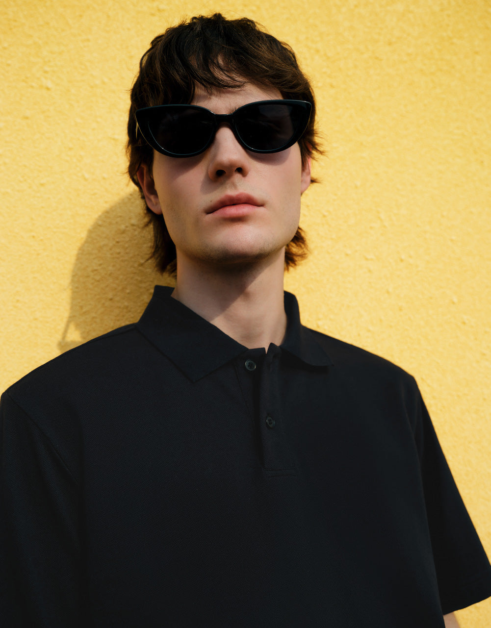 Drop Shoulder Polo Shirt