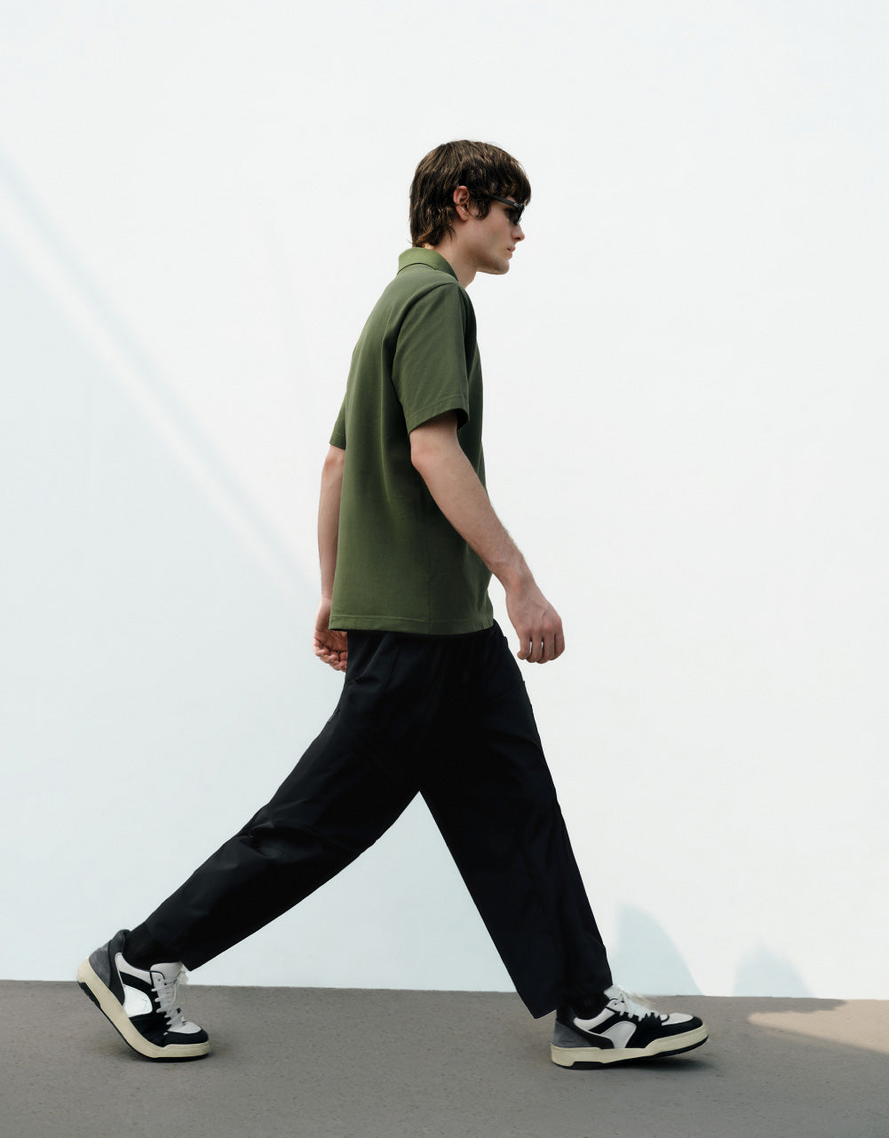 Drop Shoulder Polo Shirt