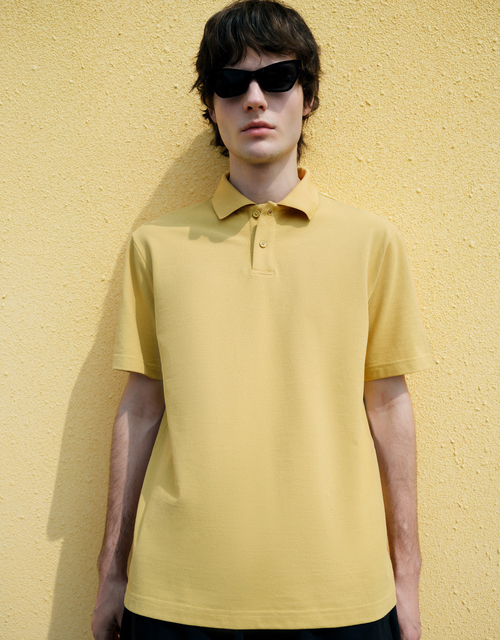 Drop Shoulder Polo Shirt