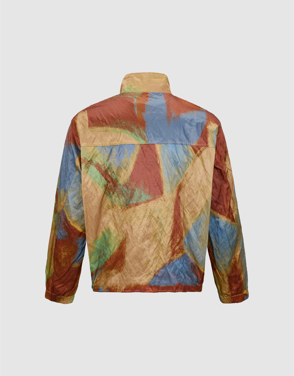 Printed Stand Collar Jacket
