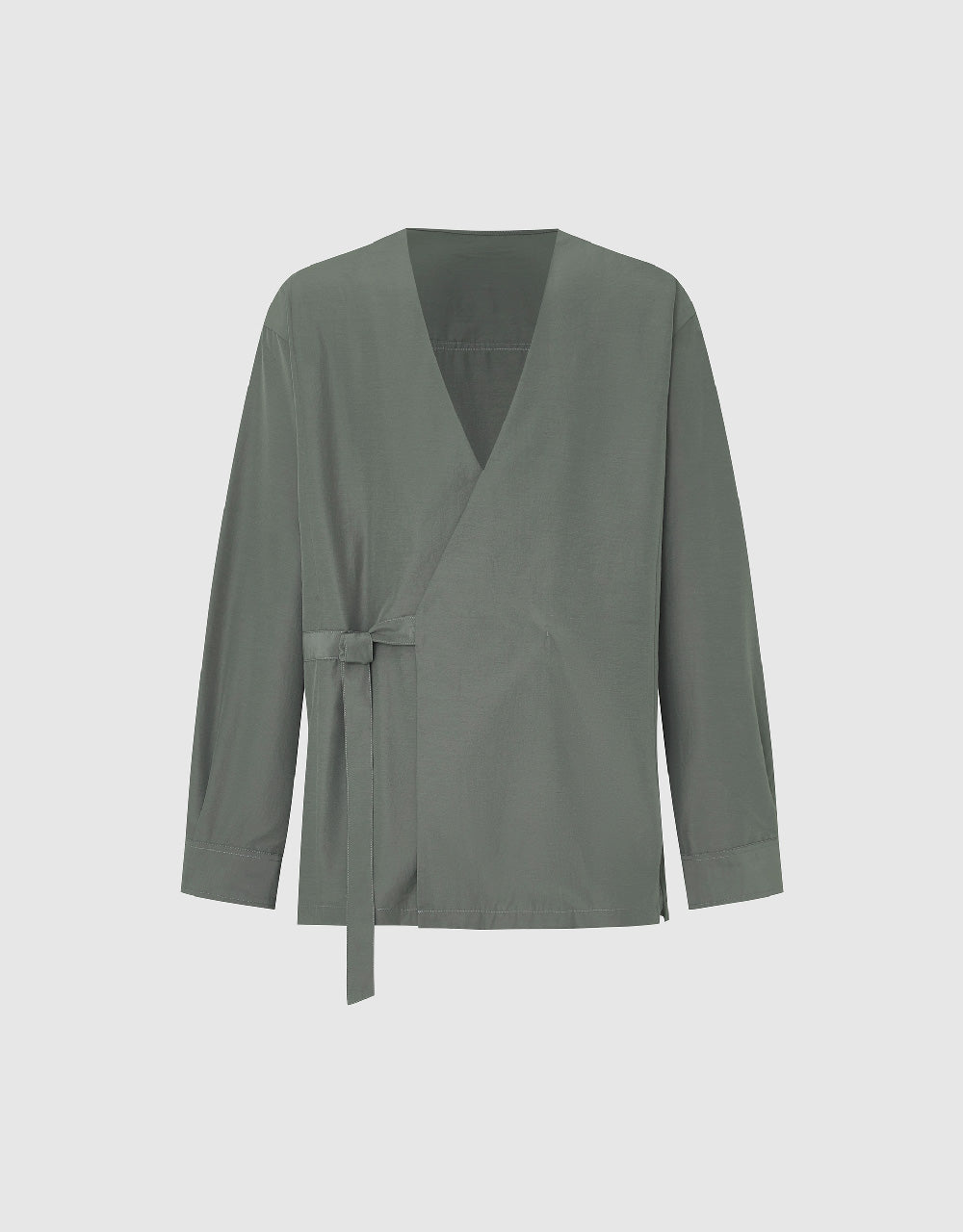 Wrapped V-Neck Straight Jacket