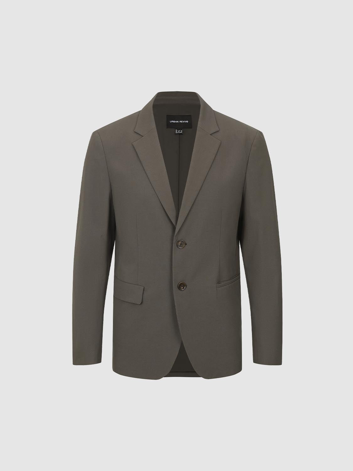 Notch Collar Basic Blazers