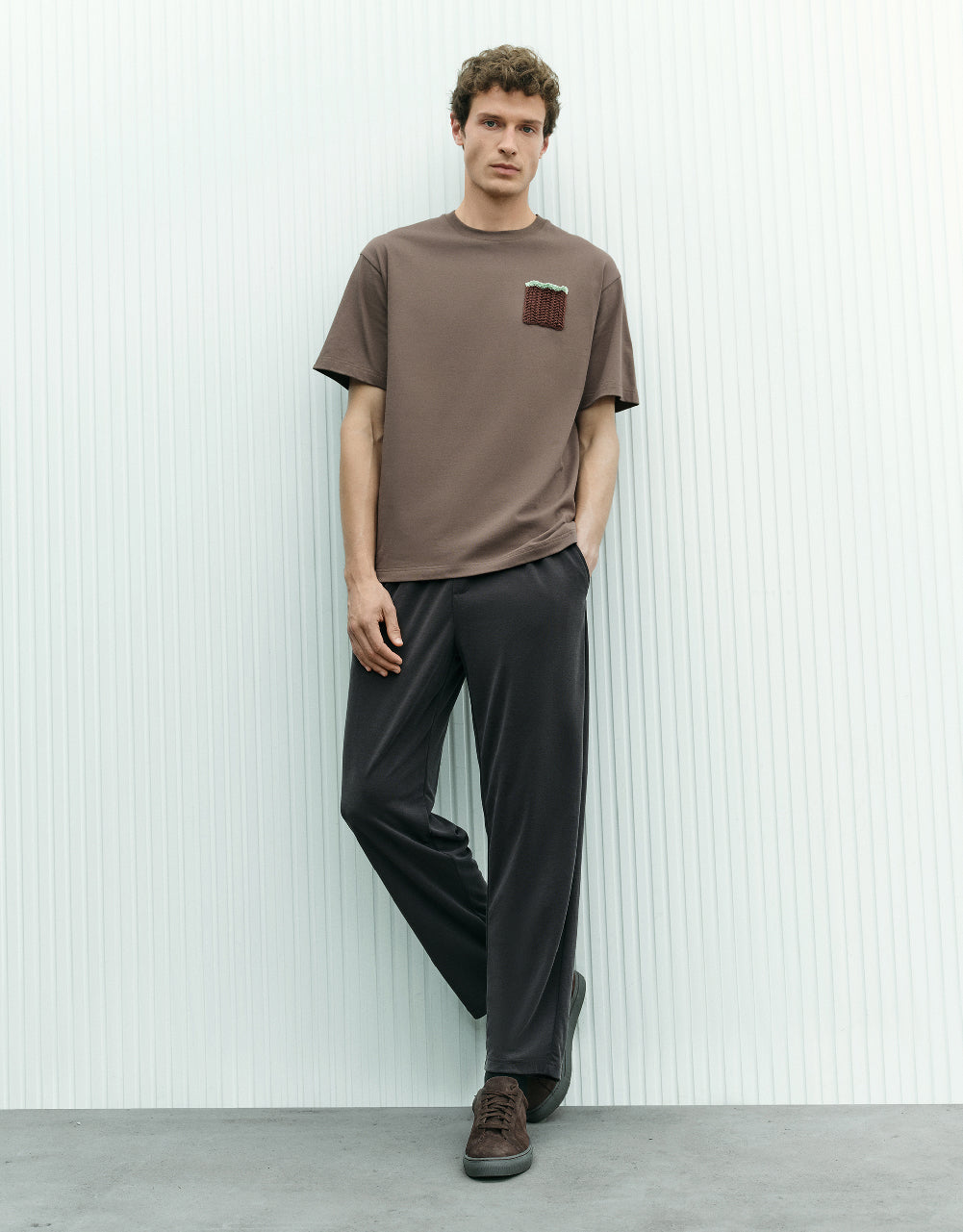 Basket Pocket Crew Neck T-Shirt