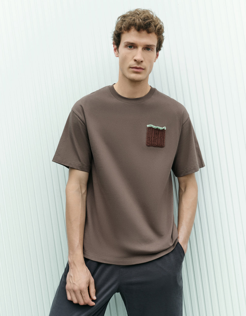 Basket Pocket Crew Neck T-Shirt
