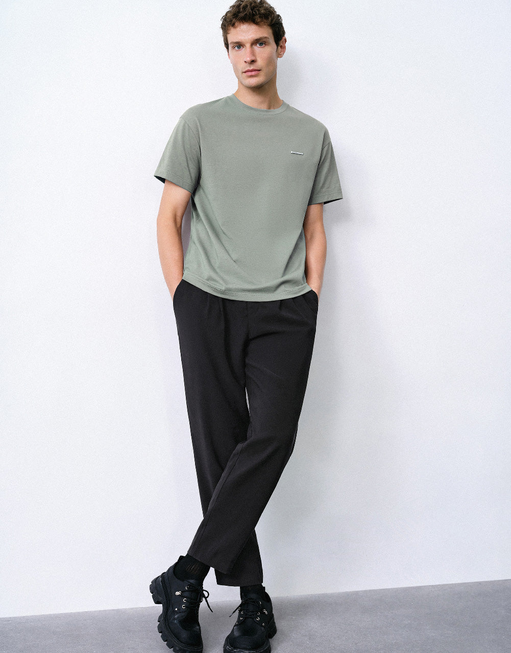 Crew Neck Straight T-Shirt