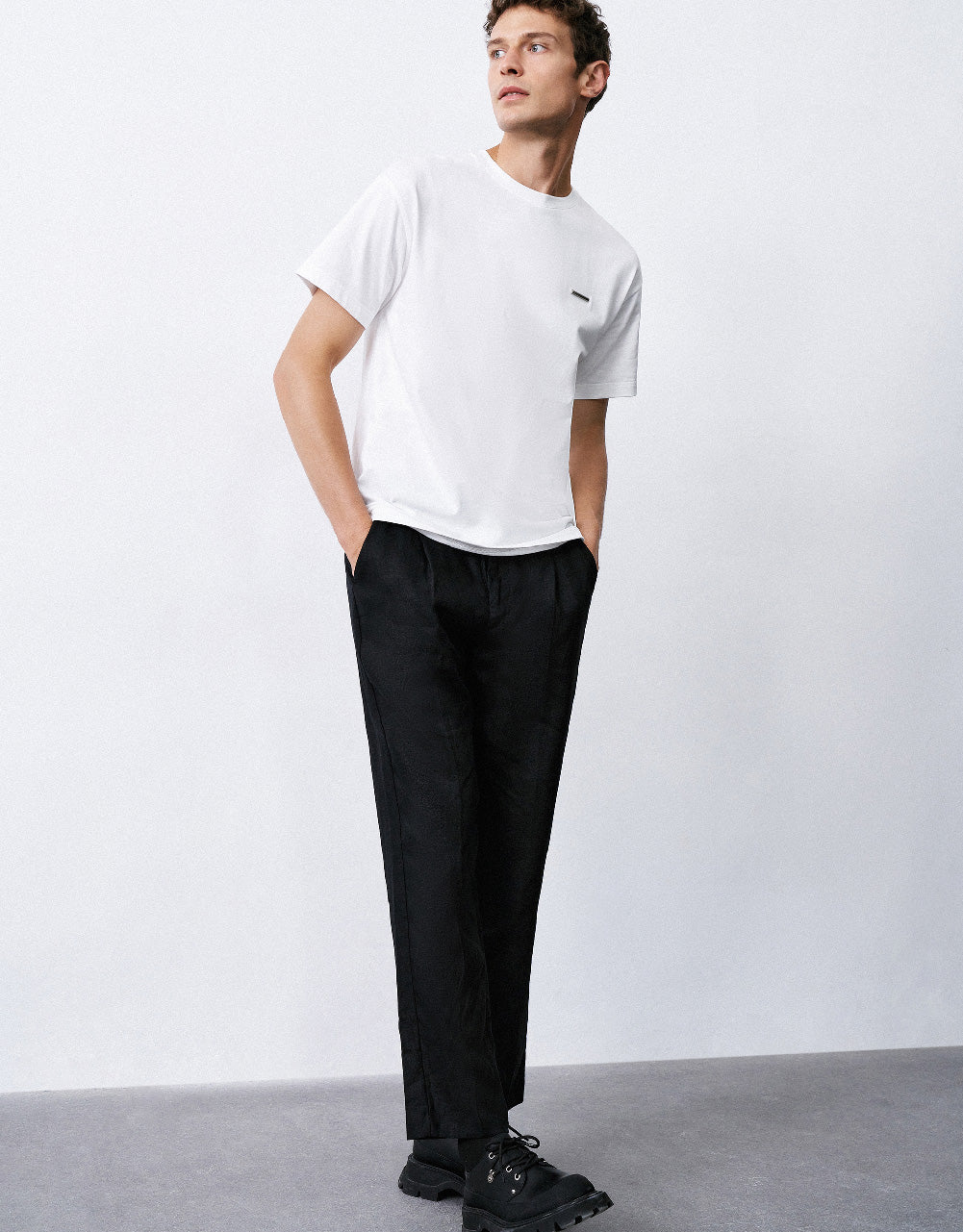 Crew Neck Straight T-Shirt