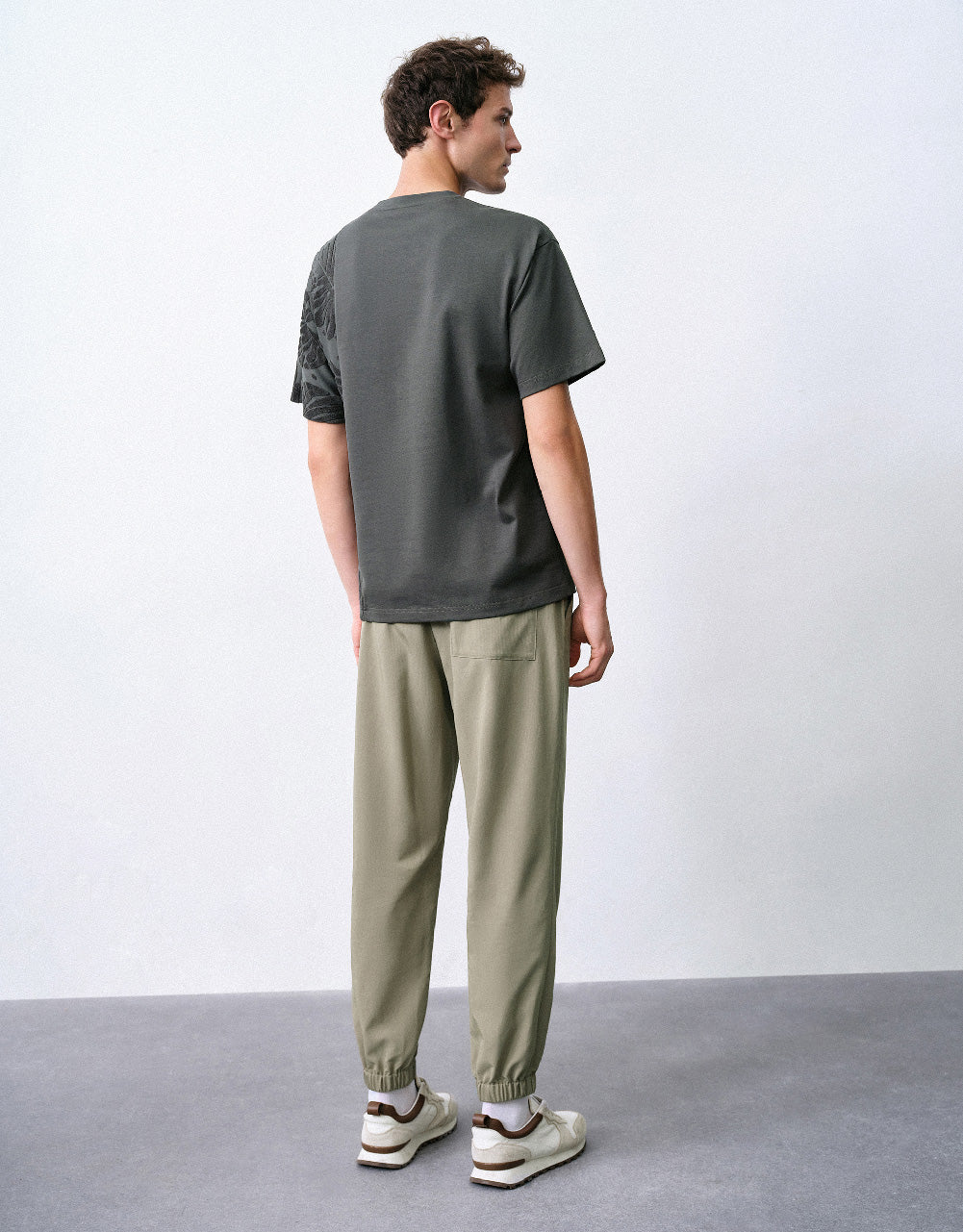 Embossed Crew Neck T-Shirt