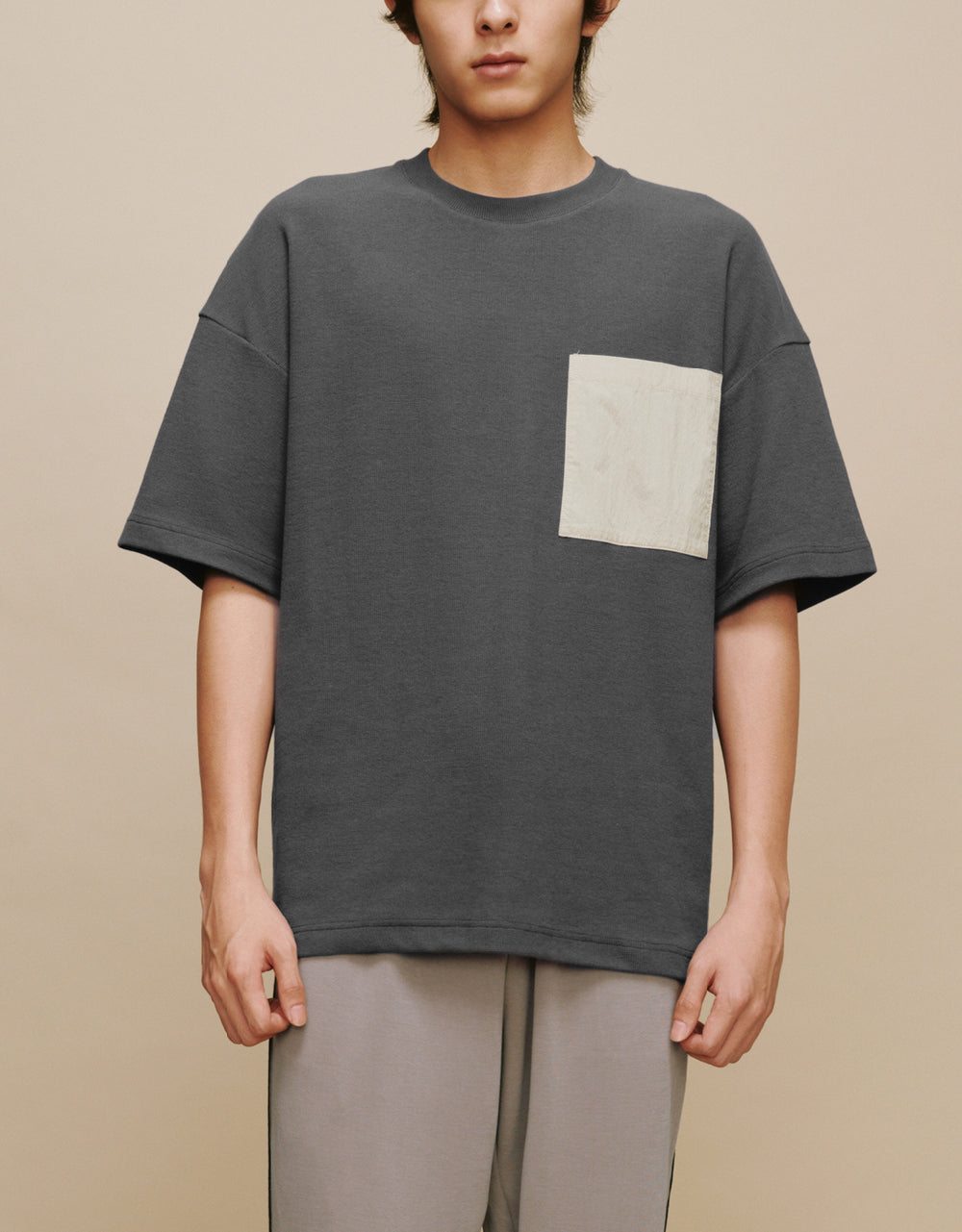 Straight T-Shirt With Pocket