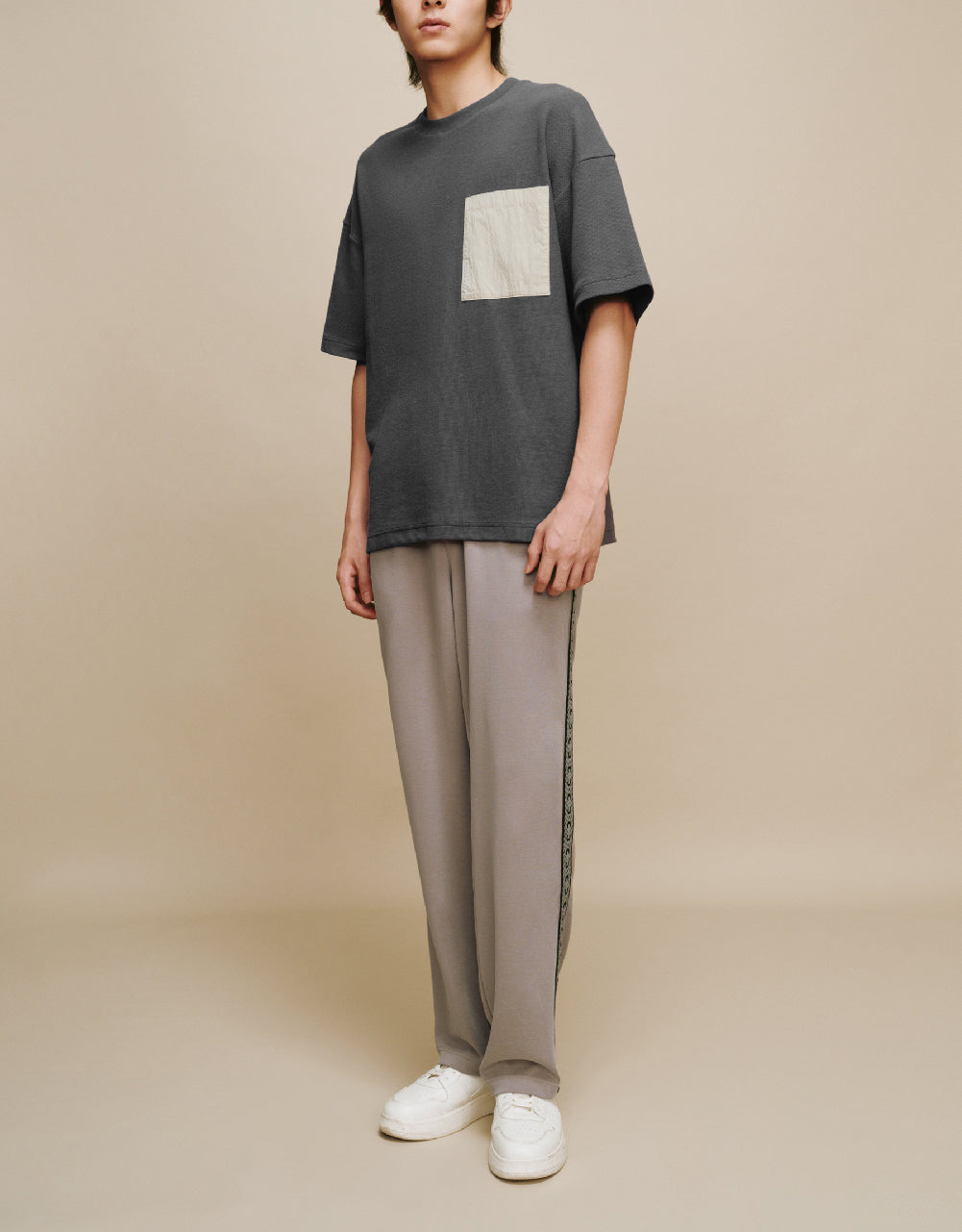 Straight T-Shirt With Pocket