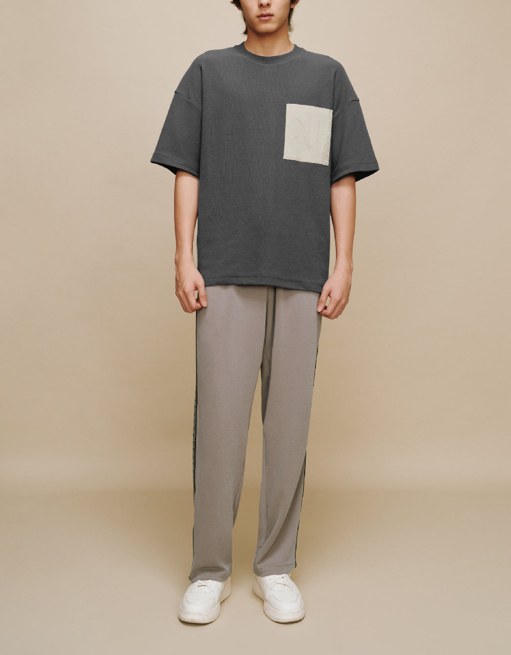 Straight T-Shirt With Pocket