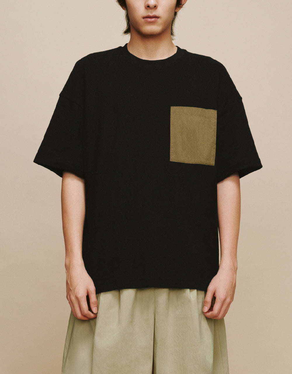 Straight T-Shirt With Pocket