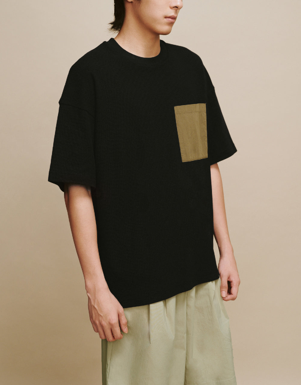 Straight T-Shirt With Pocket