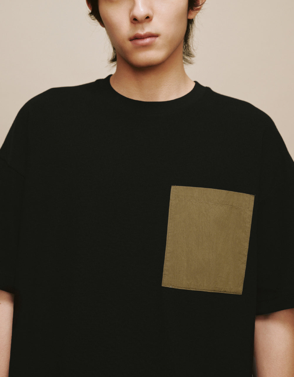 Straight T-Shirt With Pocket