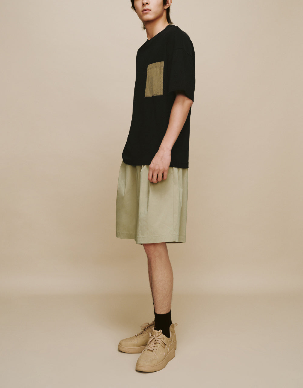 Straight T-Shirt With Pocket