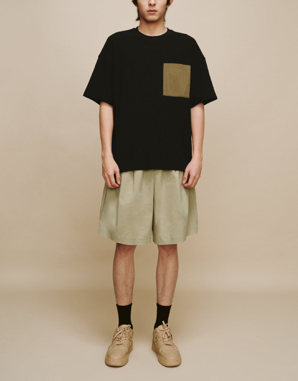 Straight T-Shirt With Pocket