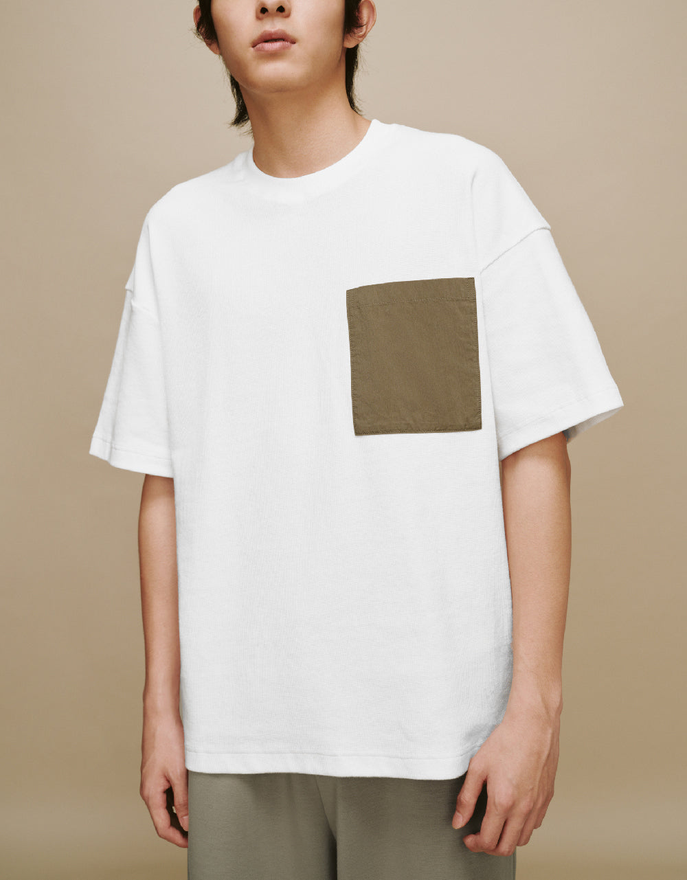 Straight T-Shirt With Pocket