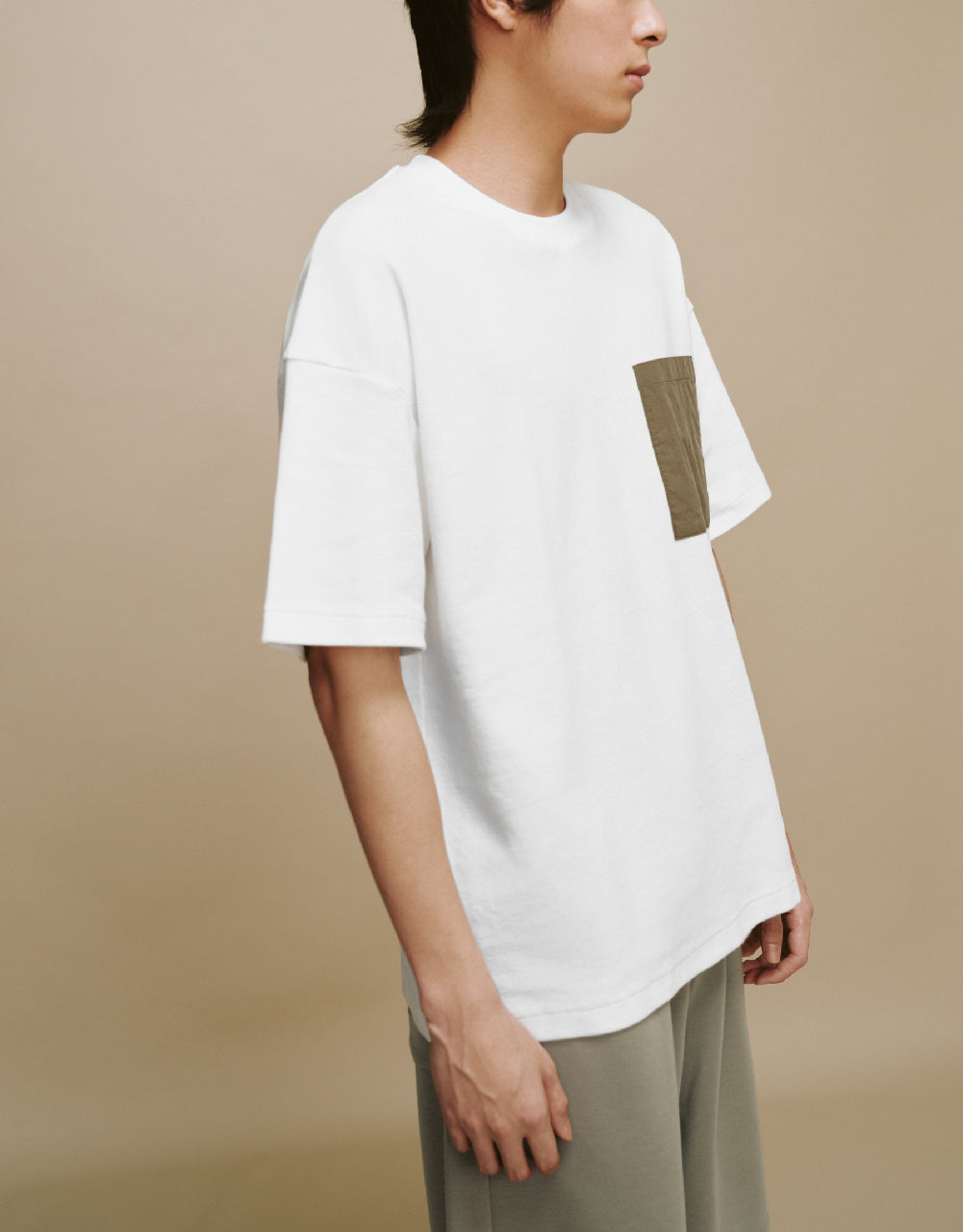 Straight T-Shirt With Pocket