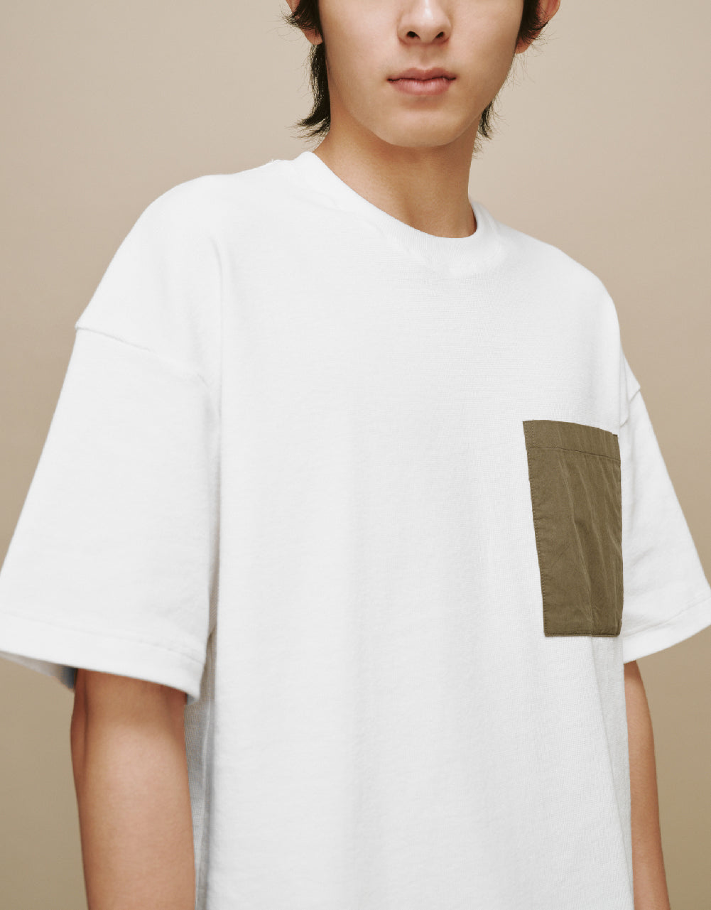 Straight T-Shirt With Pocket