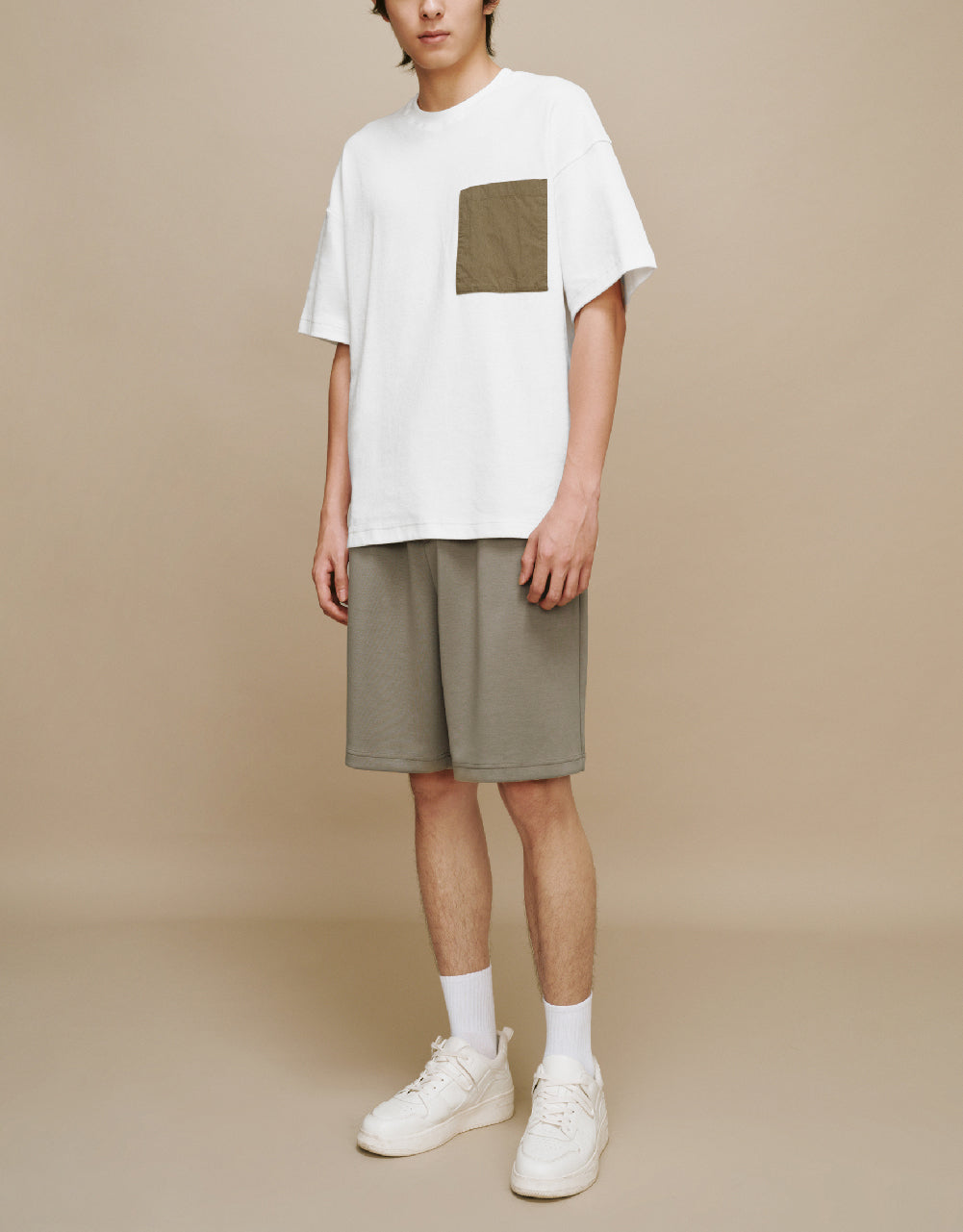 Straight T-Shirt With Pocket