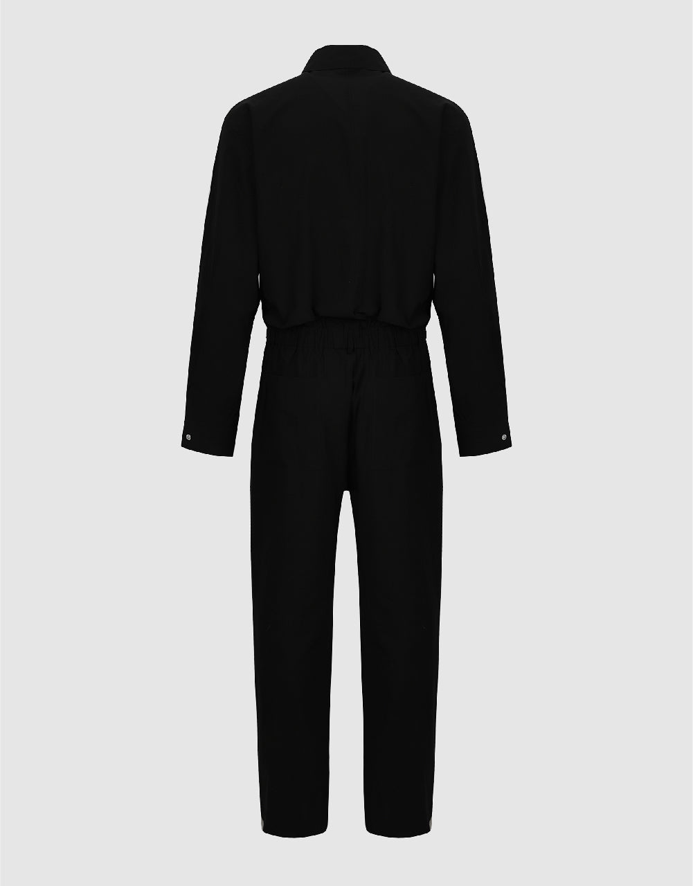 Elastic Waist Woven Jumpsuit
