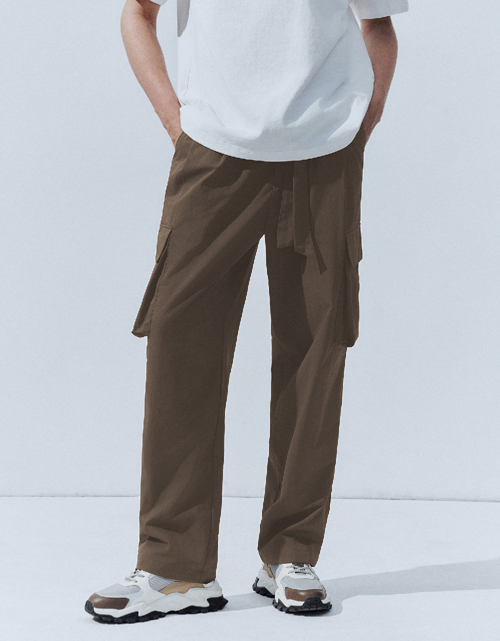Straight Pants With Pockets