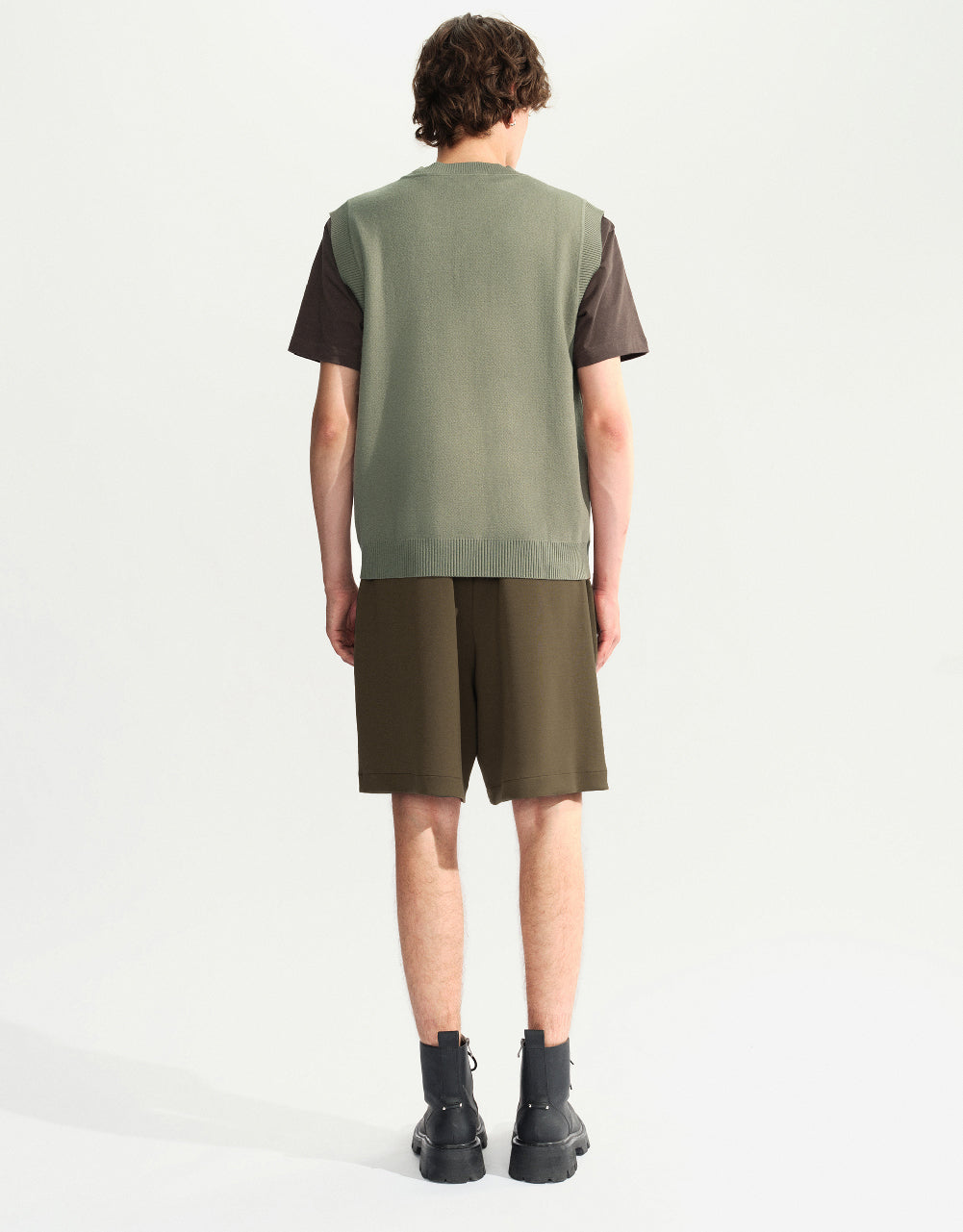 Drawstring Waist Loose Shorts