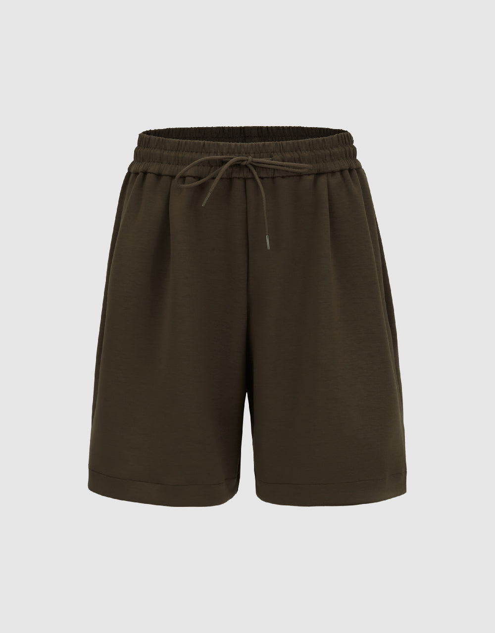 Drawstring Waist Loose Shorts