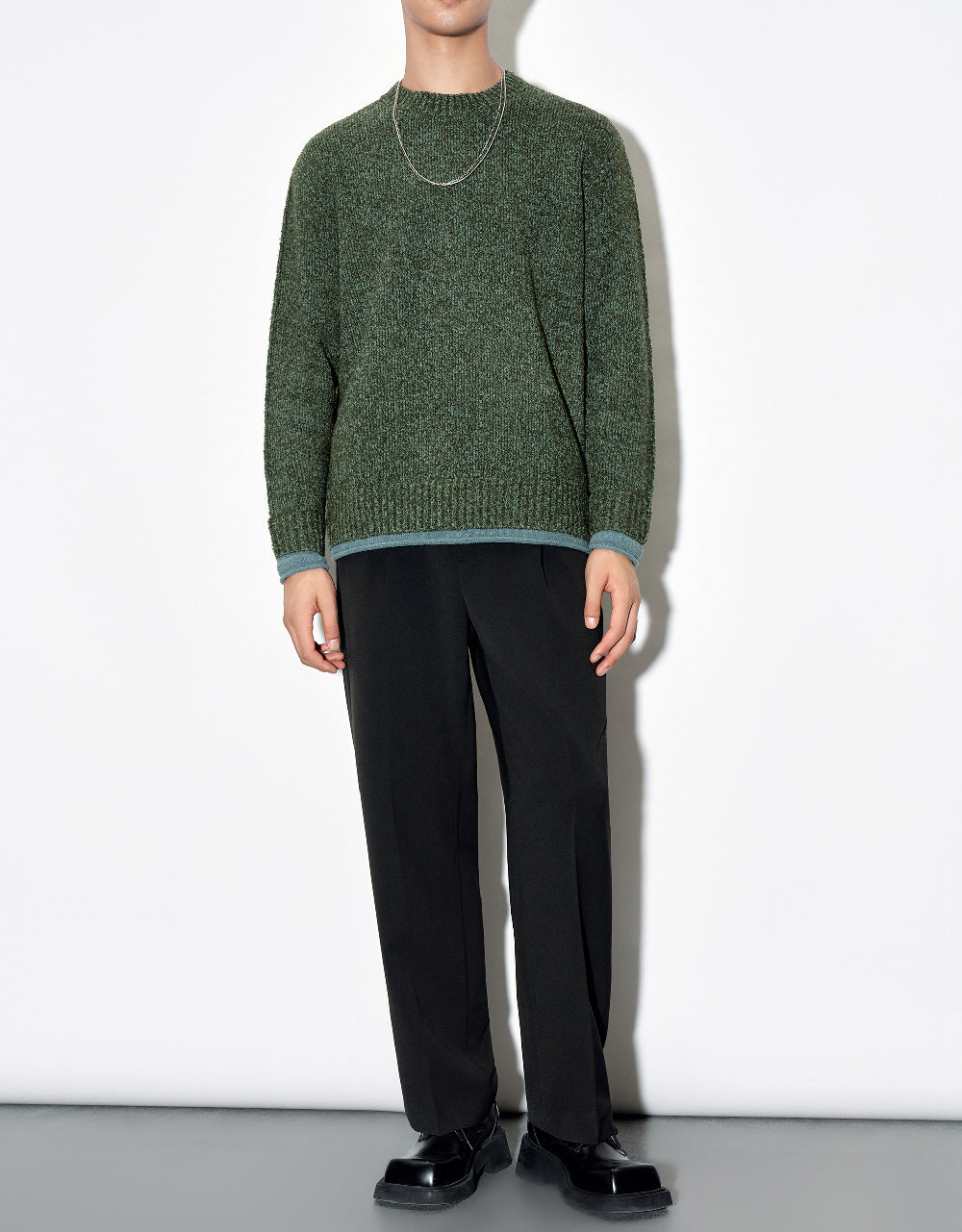 Straight Pants With Belt
