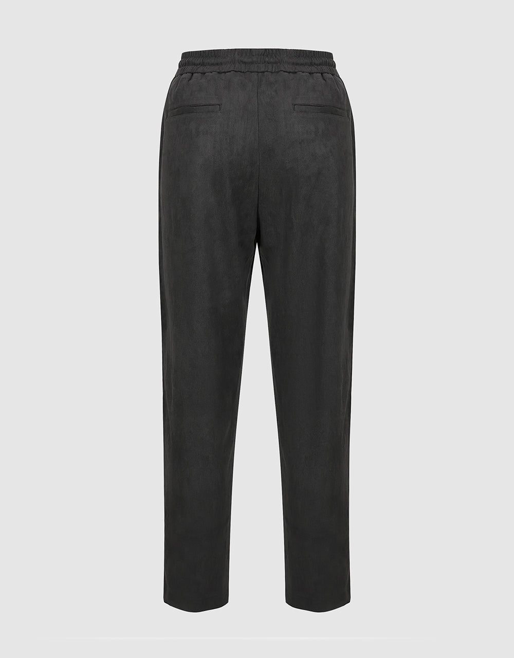 Drawstring Waist Knitted Straight Pants