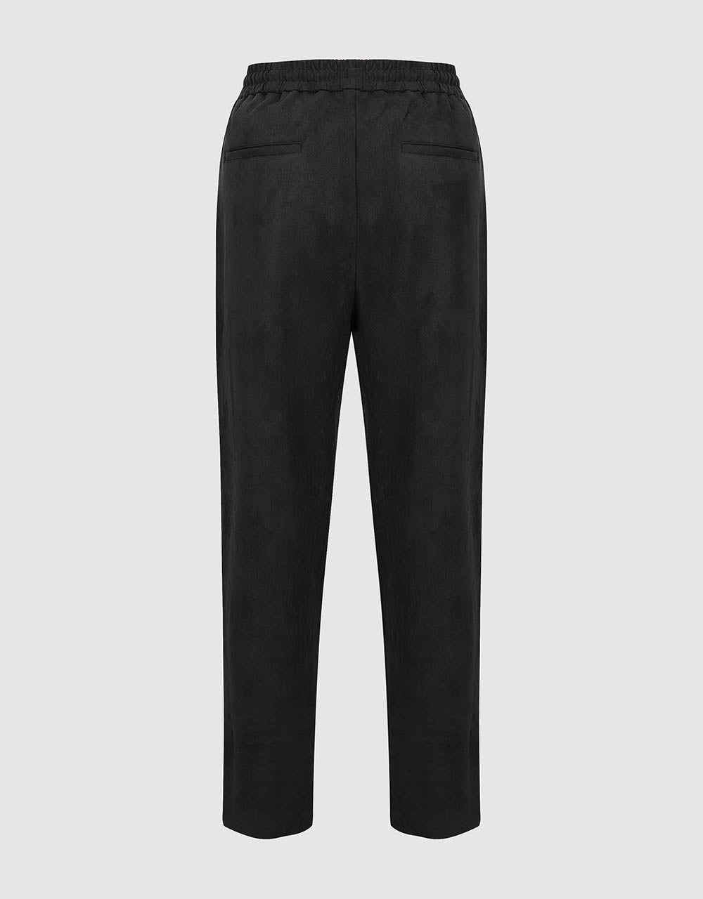 Drawstring Waist Knitted Straight Pants