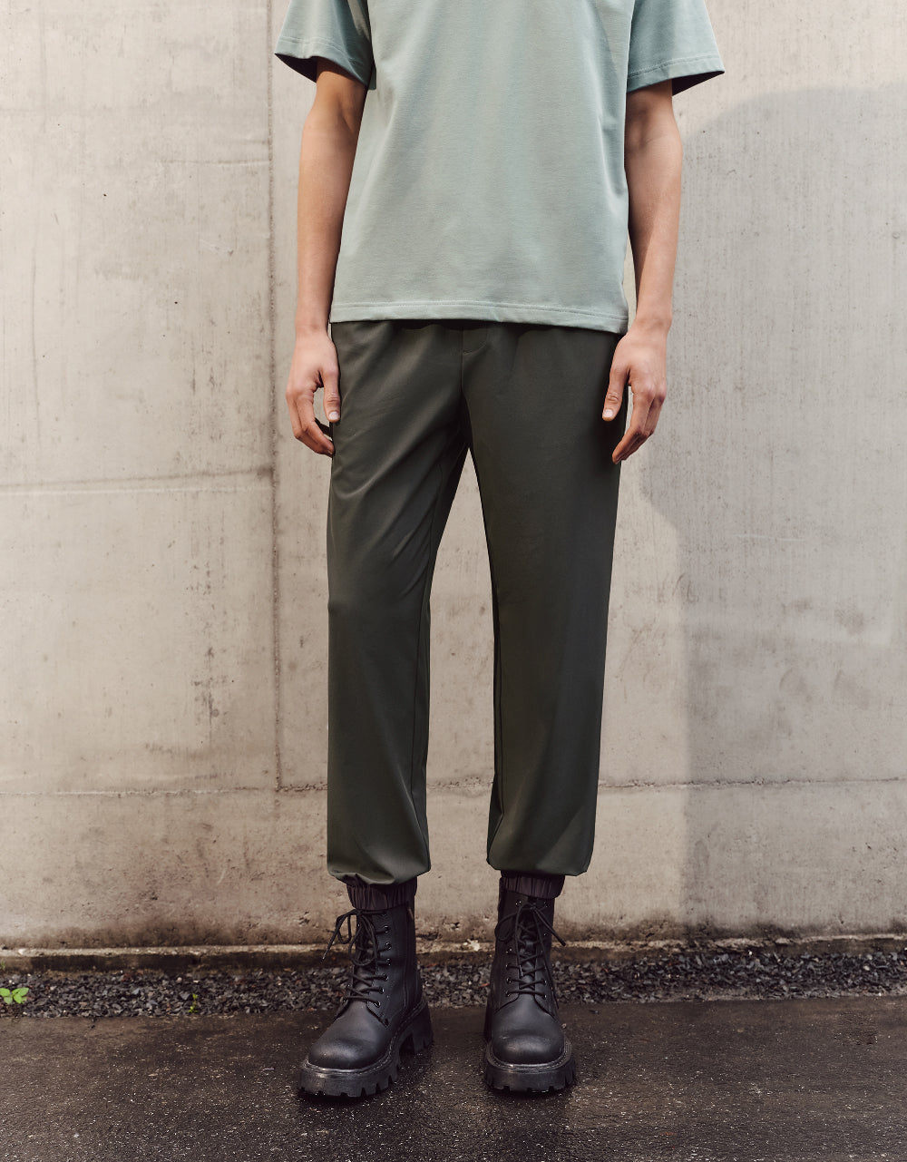 Drawstring Waist Jogger Pants
