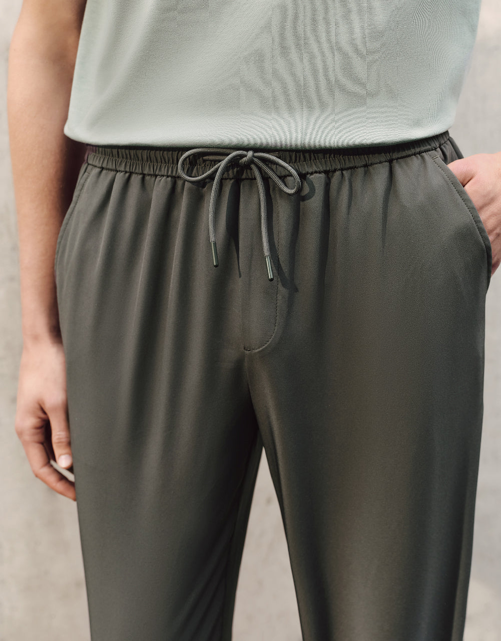 Drawstring Waist Jogger Pants
