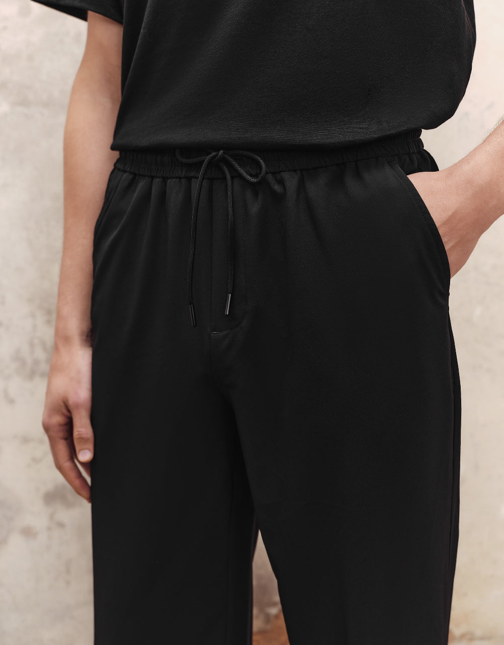 Drawstring Waist Jogger Pants