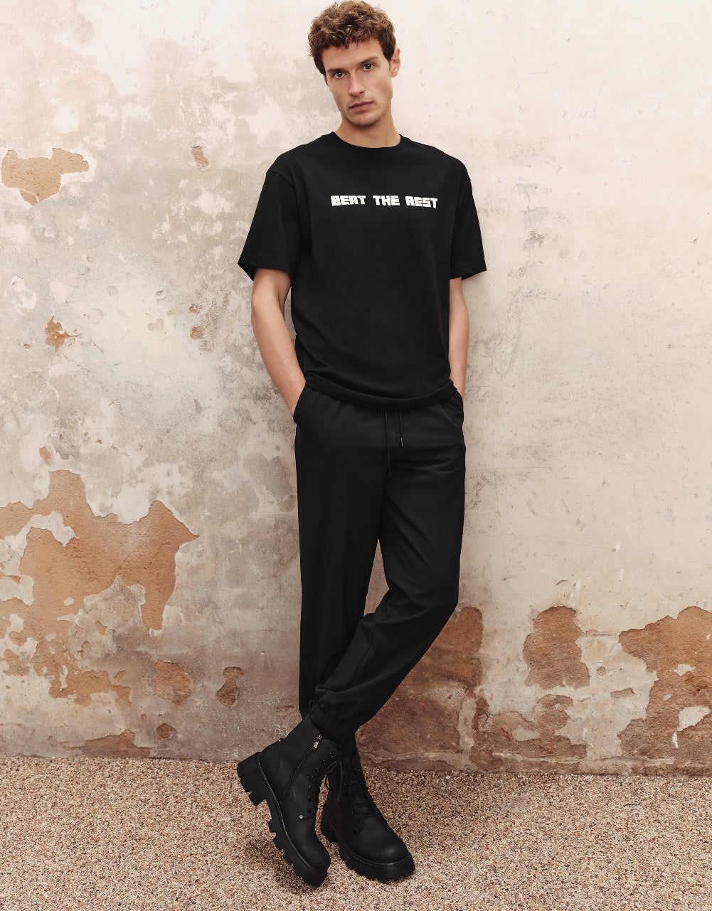 Drawstring Waist Jogger Pants