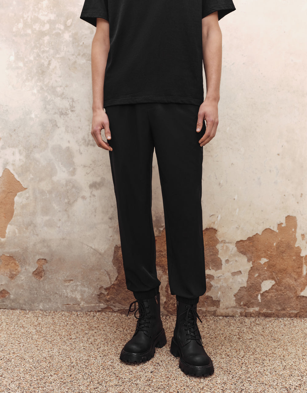 Drawstring Waist Jogger Pants