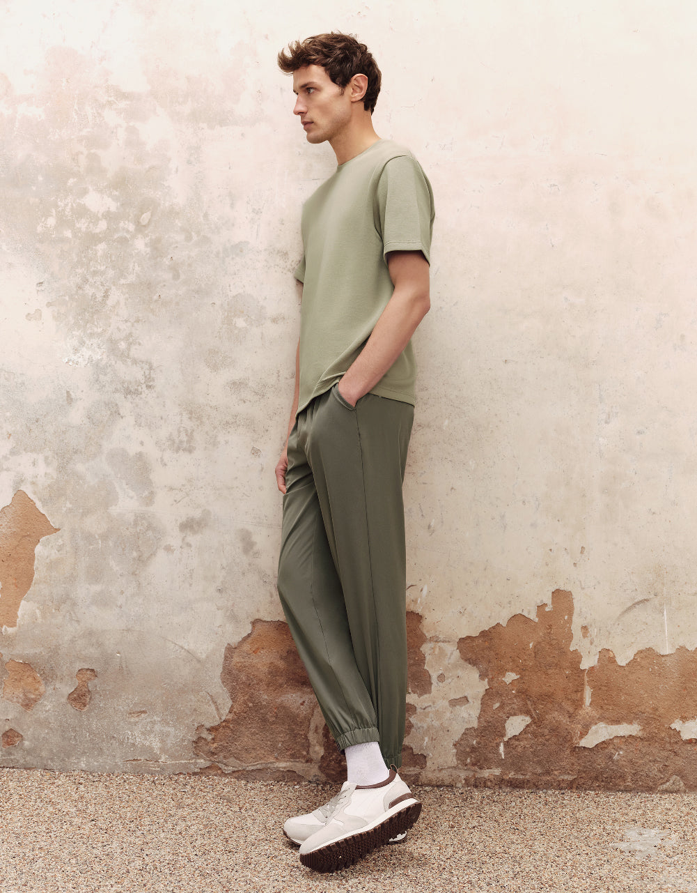 Drawstring Waist Jogger Pants