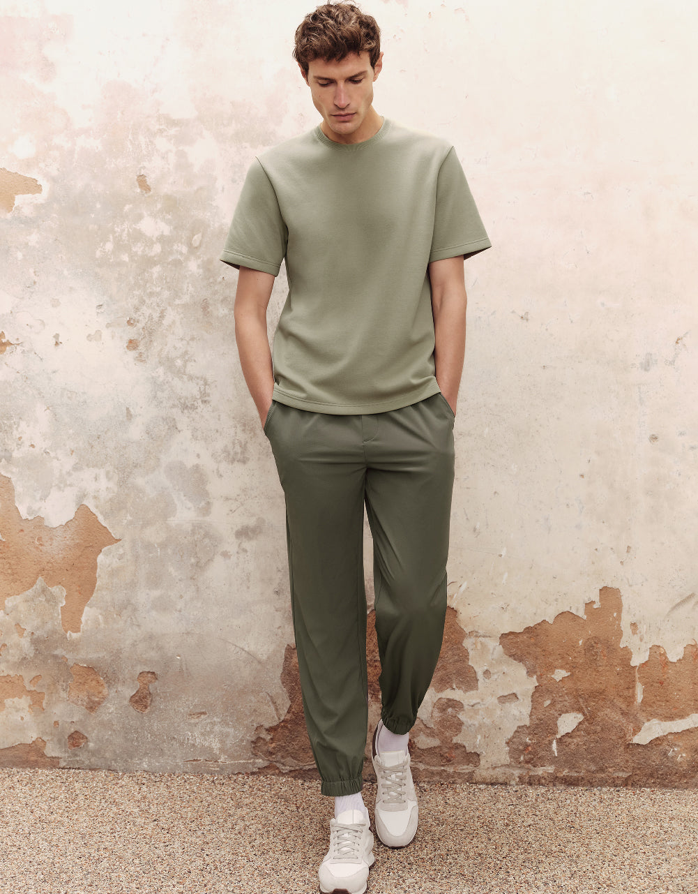 Drawstring Waist Jogger Pants