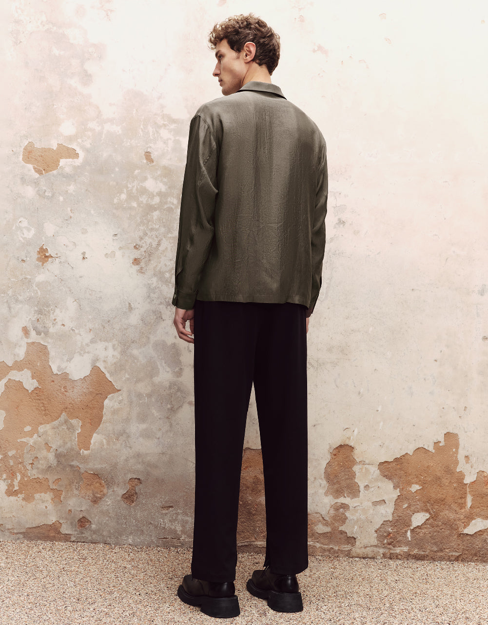 Mid-Waist Straight Pants