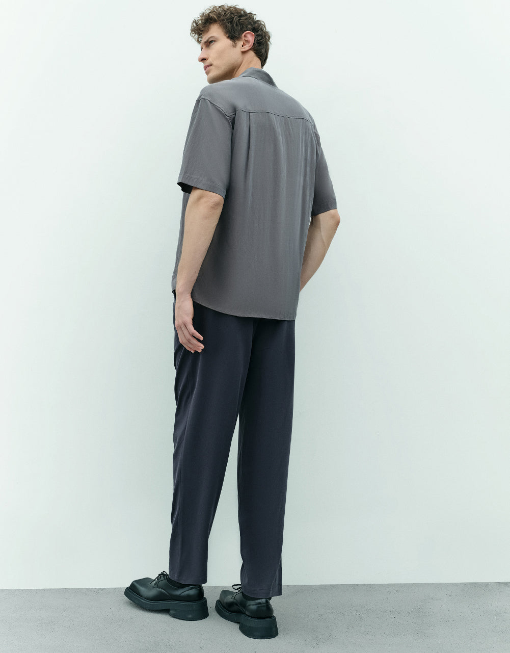Mid-Waist Straight Pants