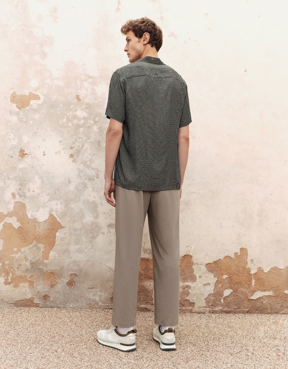 Mid-Waist Straight Pants