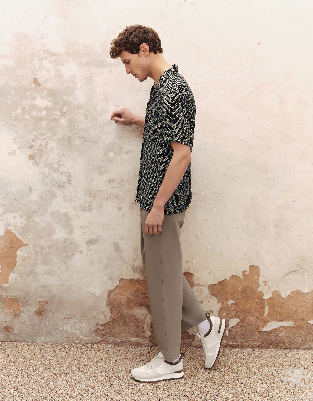 Mid-Waist Straight Pants